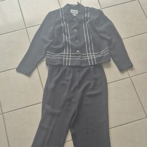 Elegant Gray Women's Straight Leg Pants & Jumpsuit